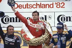 #MsportXtra © (@msportxtra) on Twitter photo #F1 #OnThisDay, August 8th 1982, Patrick Tambay (<a href="/ScuderiaFerrari/">Scuderia Ferrari HP</a> ) won the #GermanGP at <a href="/GermanGrandPrix/">Hockenheimring</a> . René Arnoux (Renault) was 2nd, Keke Rosberg (<a href="/WilliamsRacing/">Atlassian Williams Racing</a> ) 3rd. Birthday-boy <a href="/nigelmansell/">Nigel Mansell CBE</a> was 9th. youtube.com/watch?v=6082v1… #MsportXtra <a href="/UnracedF1/">UnracedF1</a> #PiquetvsSalazar #F1 #OnThisDay, August 8th 1982, Patrick Tambay (<a href="/ScuderiaFerrari/">Scuderia Ferrari HP</a> ) won the #GermanGP at <a href="/GermanGrandPrix/">Hockenheimring</a> . René Arnoux (Renault) was 2nd, Keke Rosberg (<a href="/WilliamsRacing/">Atlassian Williams Racing</a> ) 3rd. Birthday-boy <a href="/nigelmansell/">Nigel Mansell CBE</a> was 9th. youtube.com/watch?v=6082v1… #MsportXtra <a href="/UnracedF1/">UnracedF1</a> #PiquetvsSalazar
