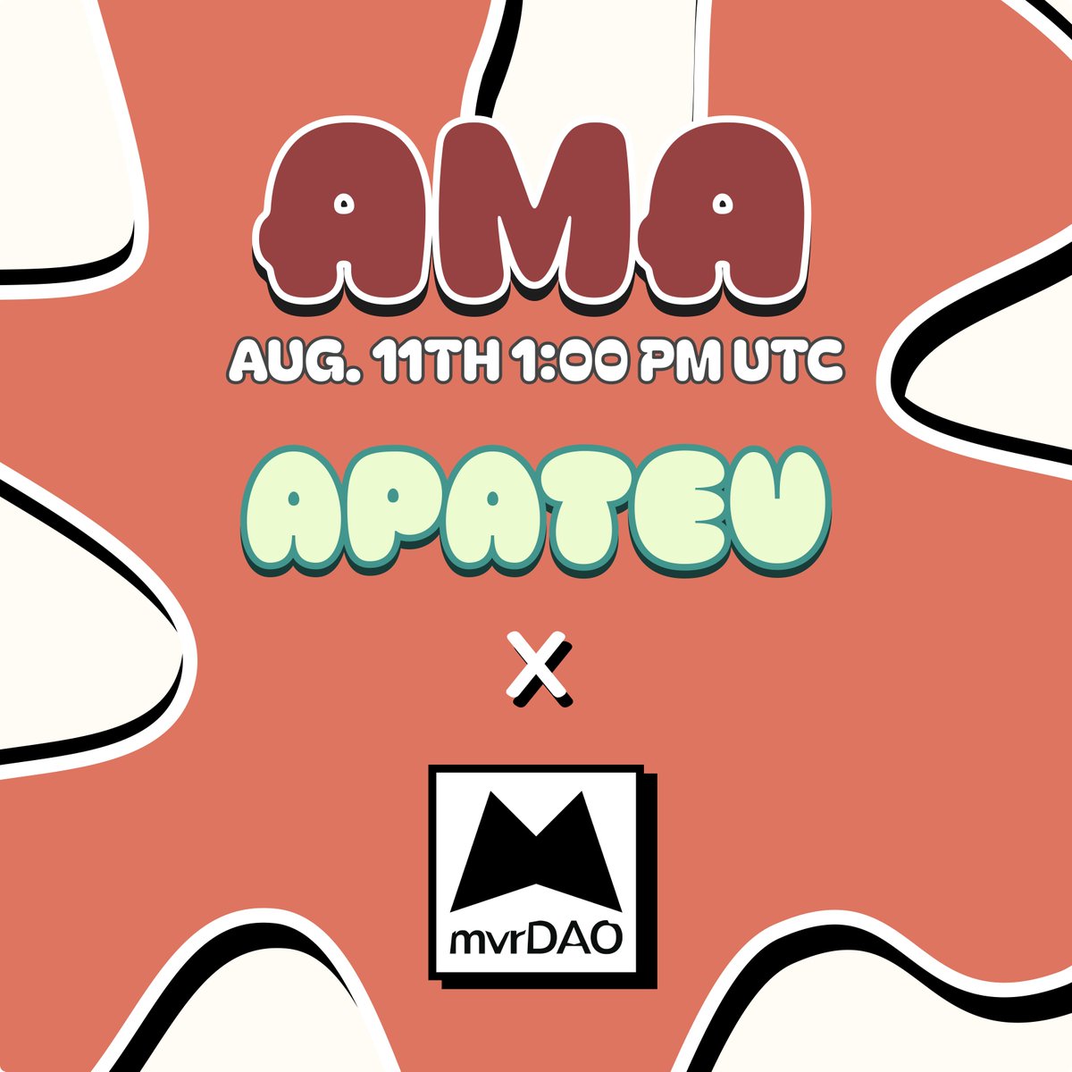 🅰️Apateu x mvrDAO AMA
📆 Aug 11 | 1PM UTC
🎙️x.com/i/spaces/1lPJq…
<a href="/mvrDAO/">mvrDAO</a> is building the talent-matching + grant-routing engine for the Aptos ecosystem. From job boards to Hypernova NFTs, they’re redefining how projects and contributors connect, earn, and govern.

We’ll dive