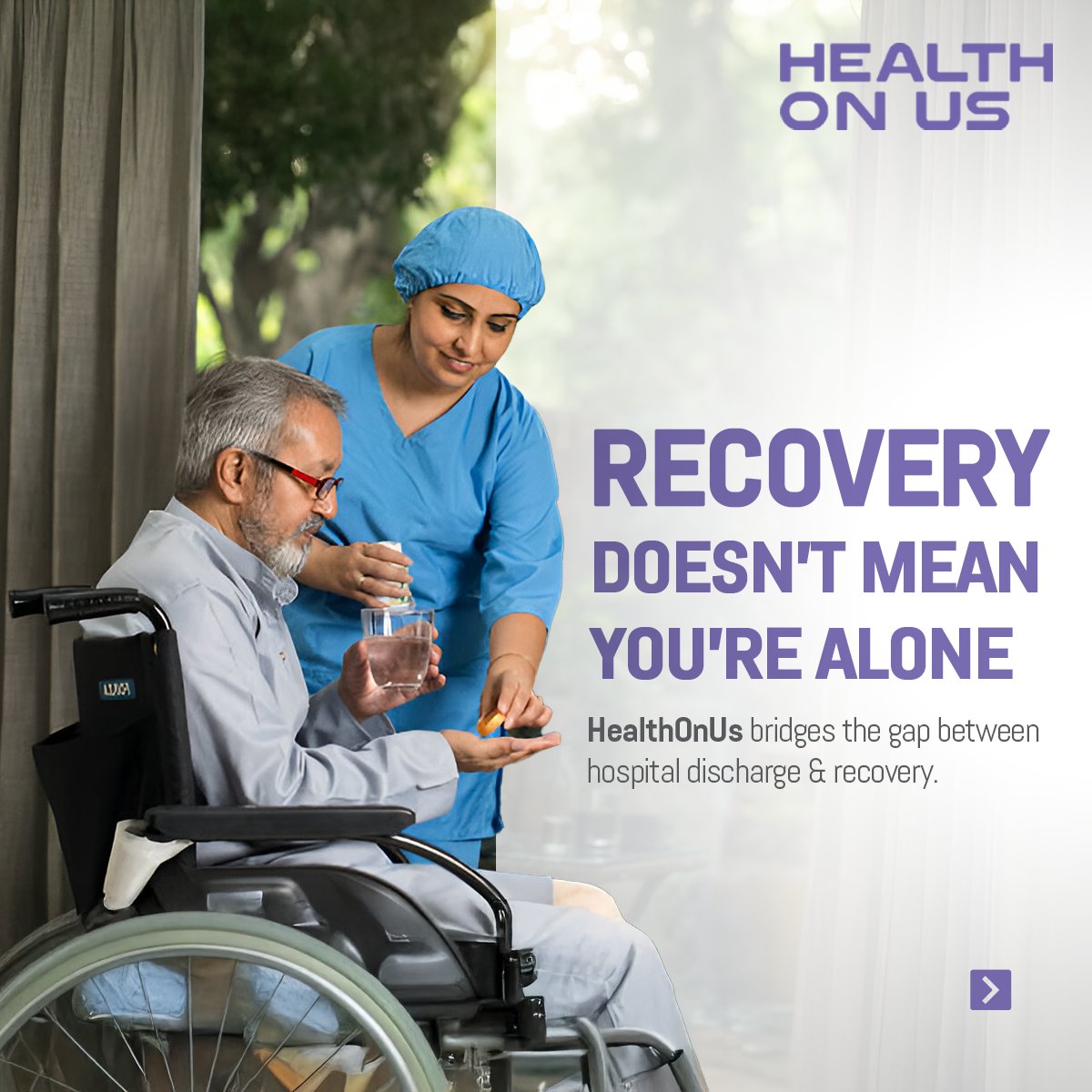 HealthOnUs's tweet image. Healing doesn’t mean alone. HealthOnUs bridges hospital to home: nurse visits, vitals, doctor follow-ups, med support—recovery redefined.

#RecoveryAtHome #TransitionalCare #ExpertNursing #HealthOnUs