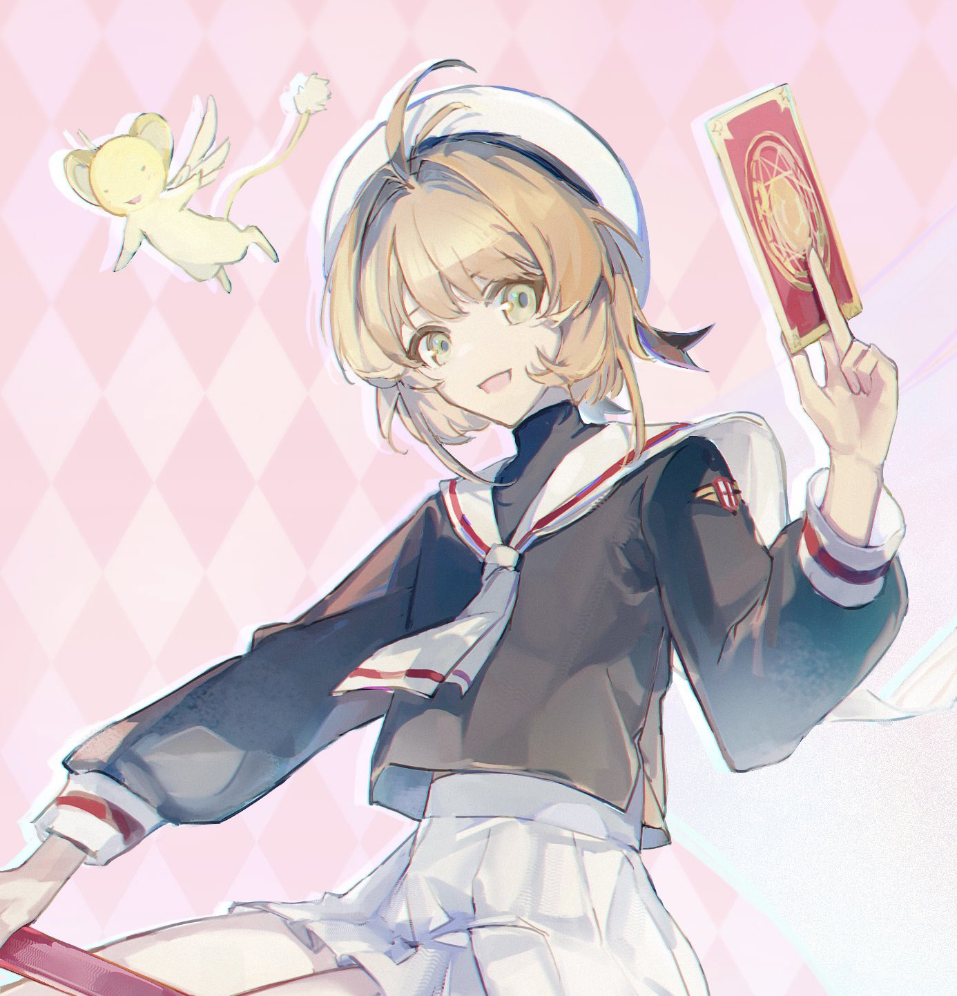 シーグラスアート　✧春の桜を夢飛行✧　洋風桜version 桜風 Sakurakaze｜Gallery｜LittleBit SHU Official Web Site