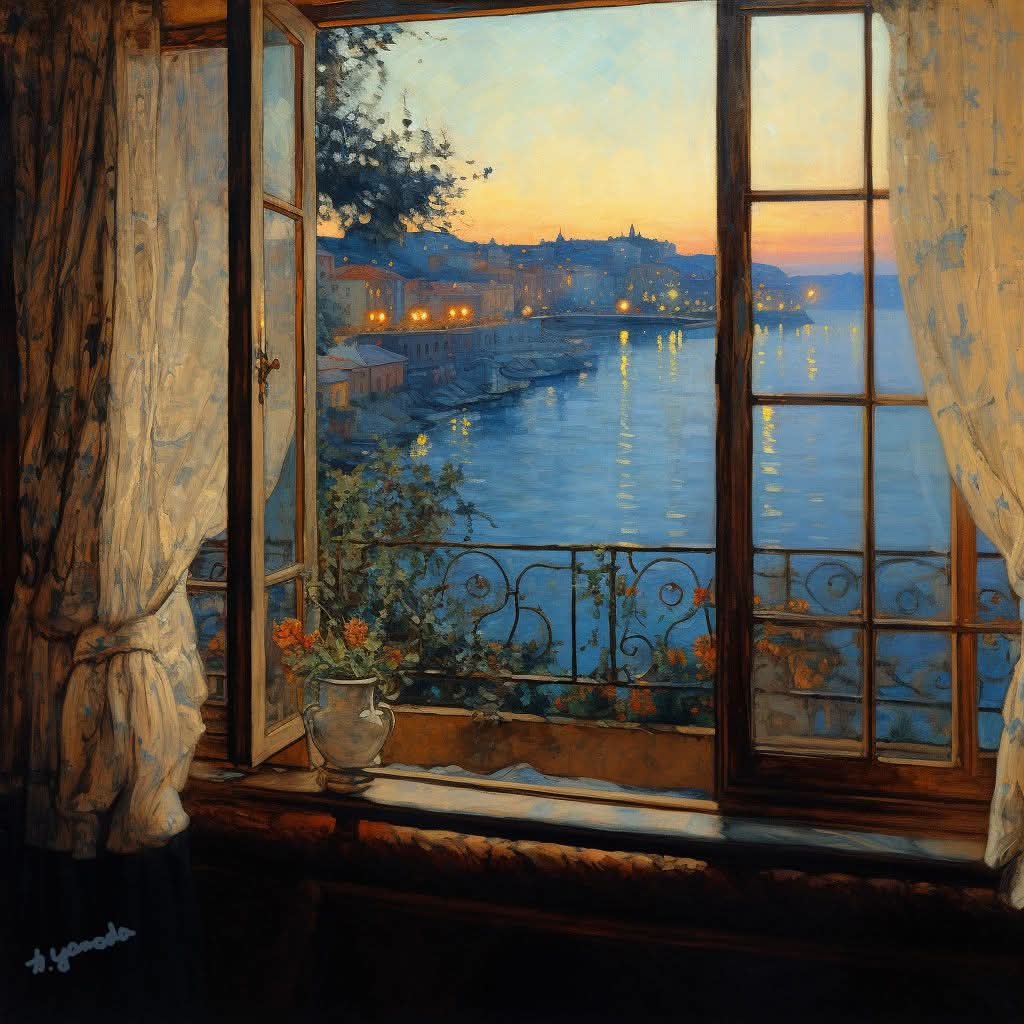 "Don’t grieve. Anything you lose comes round in another form.
The morning sun returns with every dawn.”
        ~Rumi.
🎨 by Kaoru Yamada,
"Sunshine".