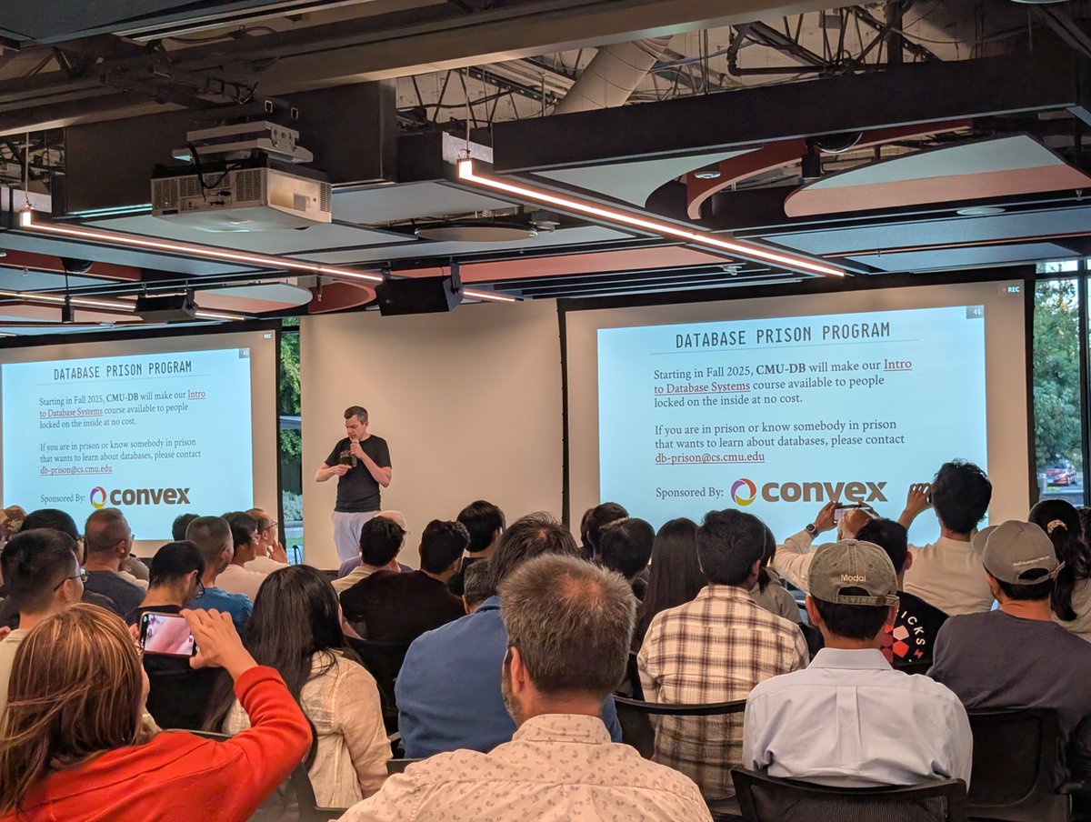 SystemsNerd (@__vishwanath__) on Twitter photo It is always fun hosting <a href="/andy_pavlo/">Andy Pavlo (@andypavlo.bsky.social)</a>! Hopefully the Prison database complex takes off. It is always fun hosting <a href="/andy_pavlo/">Andy Pavlo (@andypavlo.bsky.social)</a>! Hopefully the Prison database complex takes off.