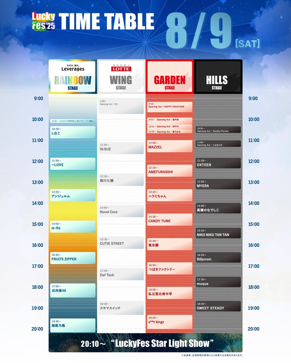 🎉 LuckyFes 無料配信決定！ 🎉 8/9（土）『LuckyFes'25』 📍 茨城県