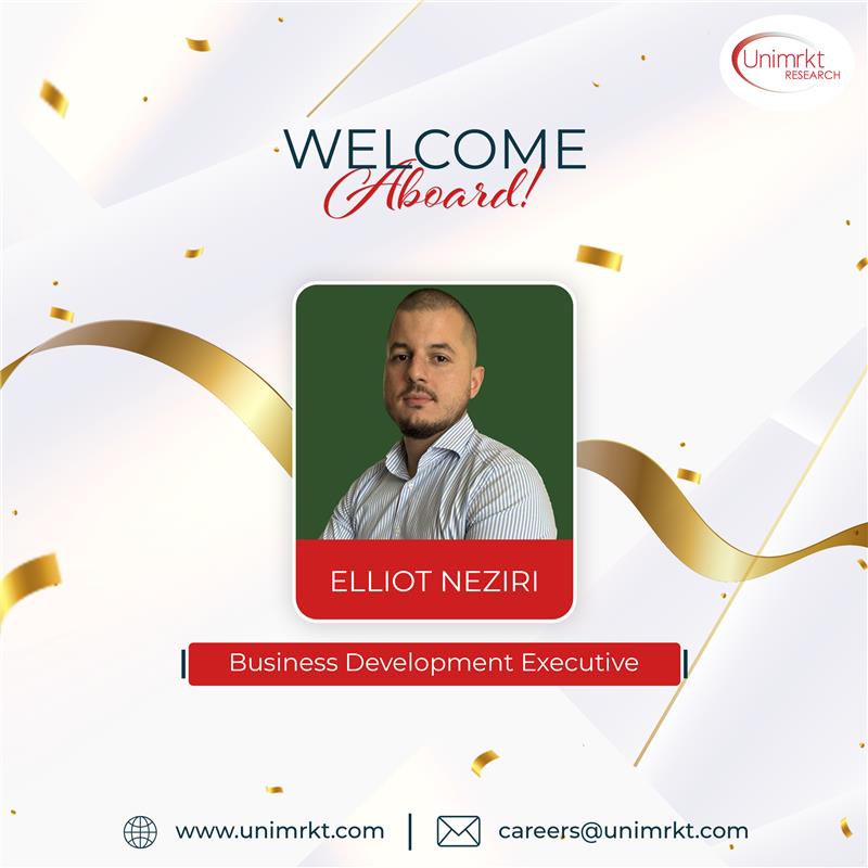 We're excited to welcome Elliot Neziri to our U.K. office as a Business Development Executive! 

🚀 Wishing you a successful journey ahead as you explore new opportunities and contribute to our growth.
🙌 Great to have you with us!

#UnimrktResearch #WelcomeOnBoard