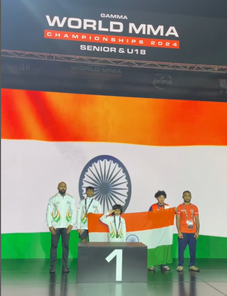 NavaniRajan's tweet photo. India’s youngest MMA World Champion is just 9.
Ajna A is proof that Gen Alpha isn’t waiting in the wings- they’re already centre stage. 🥋🏆

@Chetan_Dsouza, maybe @KidzByte could take this fire global? 🇮🇳🔥PC: Ajna Amith (Instagram)

#Bharat #Kidzbyte #YoungAchievers #MMA https://t.co/fY9zYMMgzi