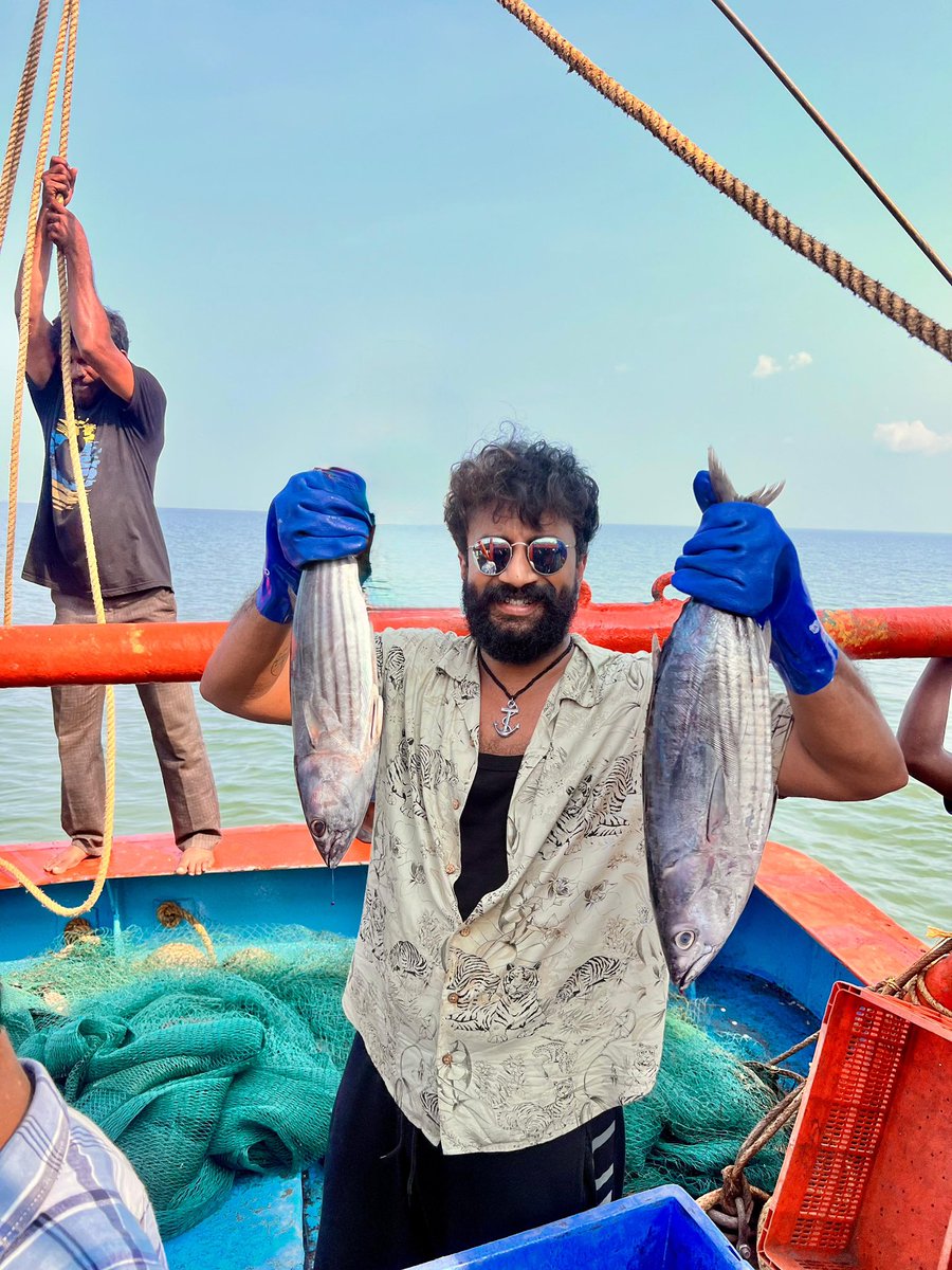 vamsikaka's tweet image. #Satyadev from the sets of #ArabiaKadali 

@ActorSatyaDev