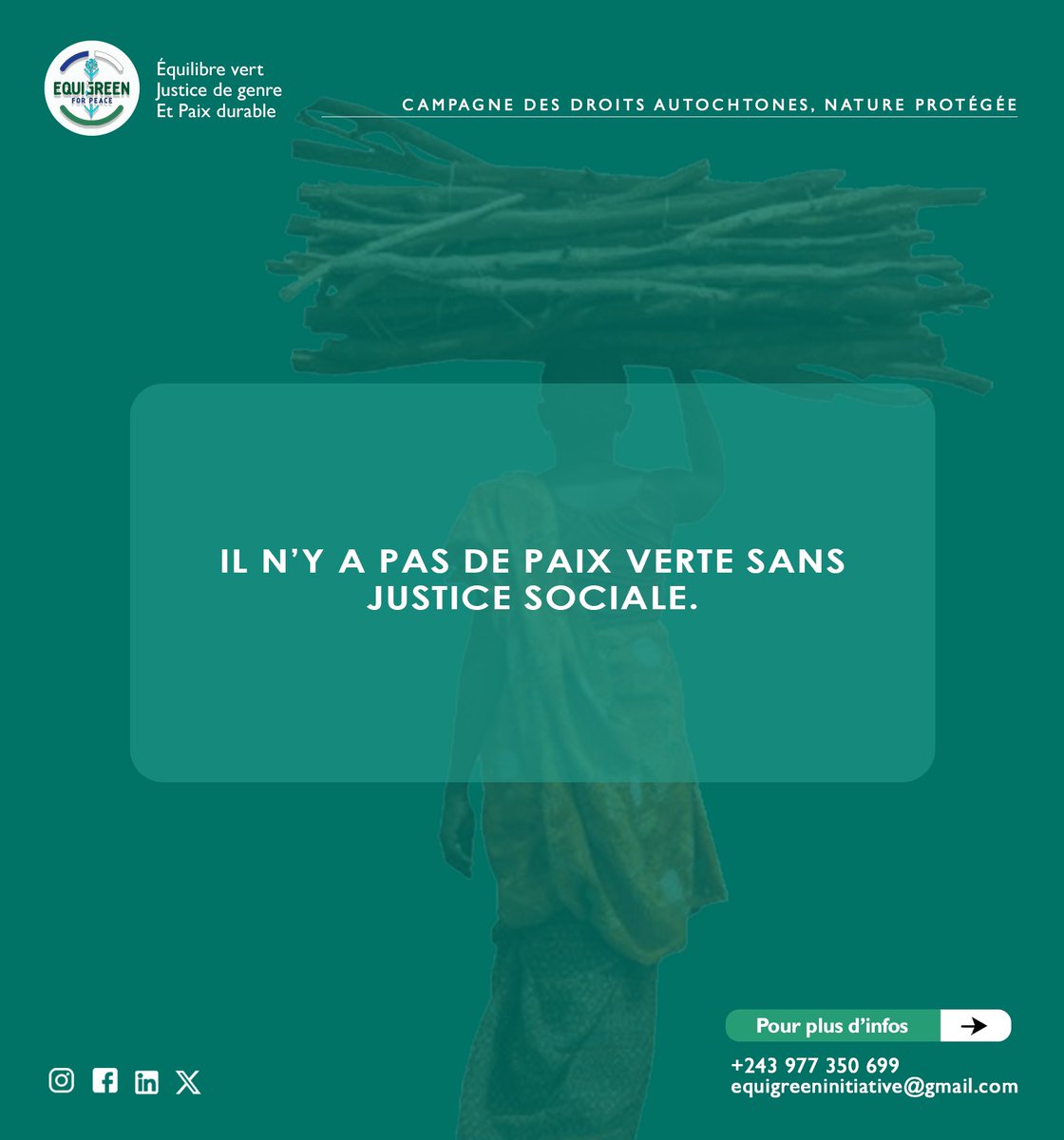 RBiringani97915's tweet photo. #jour5 de notre campagne @equigreen Protéger l’environnement sans garantir la justice sociale, c’est construire une paix fragile.
#JIAutochtones25
#DroitsAutochtones
#ConservationInclusive https://t.co/PA99UIAQoy