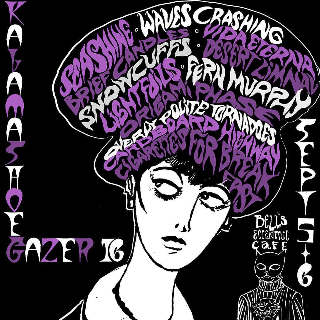 Reminder: Kalamashoegazer 16 is Sept 5+6 at Bell’s Eccentric Cafe…