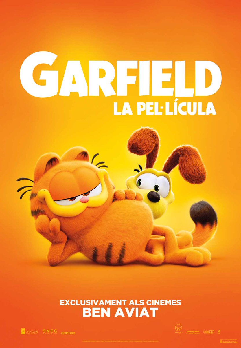 Avui, Dia Internacional dels gats!🐈🐱

Per veure films felins en català al cine 🎦, caldrà esperar l'estrena de 'HEIDI, EL RESCAT DEL LINX' (22 d'agost 📅)

Mentrestant, teniu 'GARFIELD: LA PEL·LÍCULA' a #AppleTV i #PrimeVideo (amb àudio CAT) i a #MovistarPlus (amb subtítols) 📺