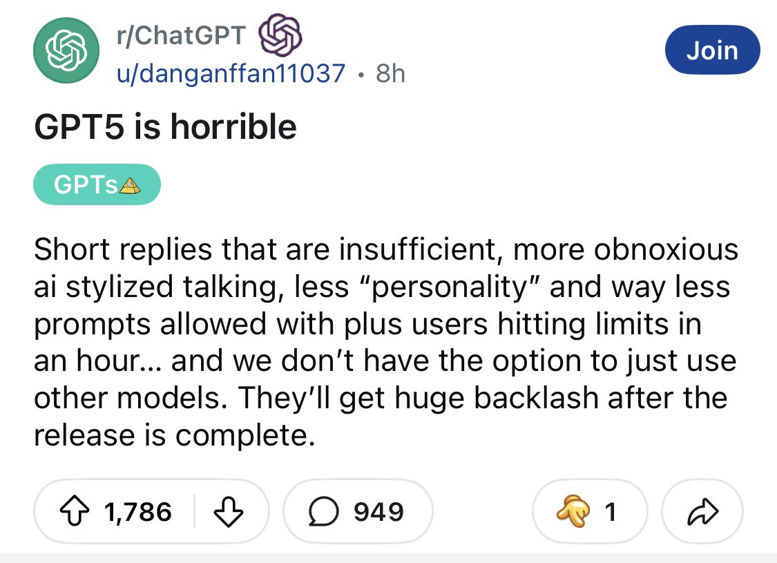 geekrebel's tweet image. I often wonder if influential YouTubers get different versions of ChatGPT from the rest of us. I don’t want to code a Rubik’s Cube, I want to AI to do my taxes and stay on top of my emails.