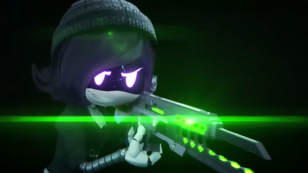 PortalGlitch's tweet photo. Curiosidade:

Na hora que Caine spawna as armas no começo do episodio 6 de TADC é possível ver a Railgun, a arma de Uzi em Murder Drones! https://t.co/kp2qnDXyLY