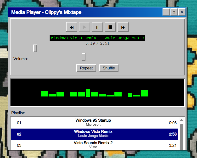 Hi! Added a few jams to my playlist, any recommendations? 🖇️ 

clippycult.xyz