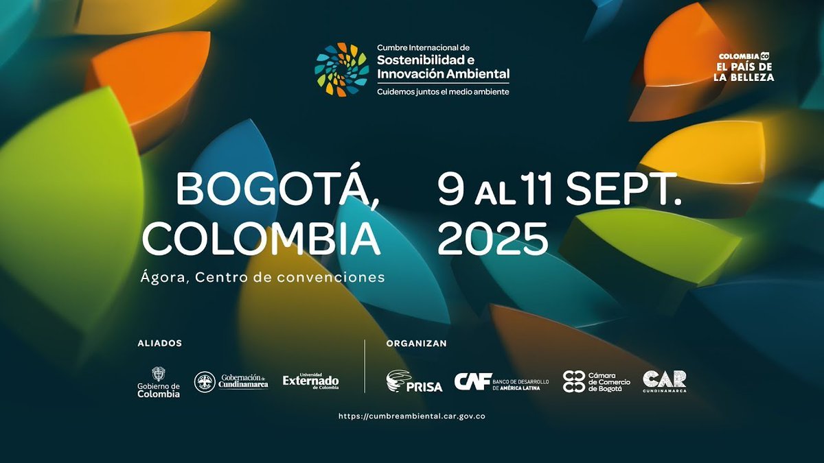 Invitación | La Cumbre Internacional de Sostenibilidad e Innovación Ambiental es la cita clave del sector. Aquí, líderes de Latinoamérica y el mundo comparten resultados y definen el futuro de la política ambiental.

🔗 Agenda completa: cumbreambiental.car.gov.co/agenda