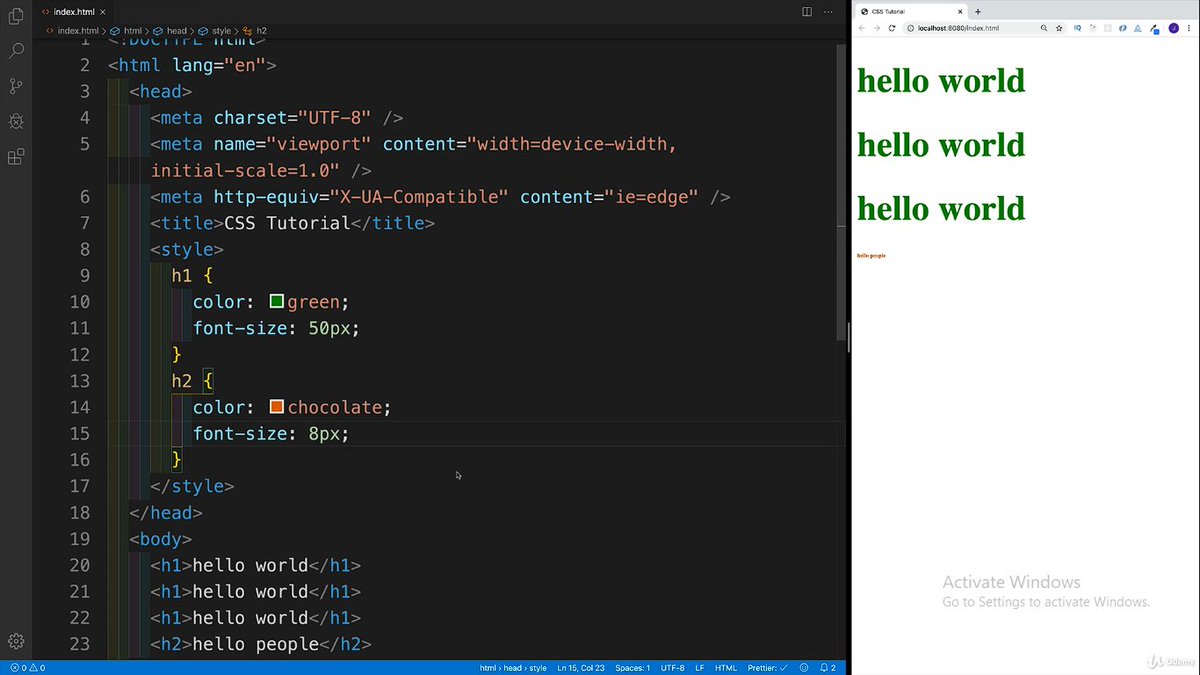 IkeubaPrai33689's tweet photo. Day 14 of my #30DaysOfCoding challenge with @PerrysTec_Sui! Just kicked off my CSS journey with syntax, comments, inline/internal/external CSS, and element selectors! 💻🎯 Excited to see where this takes me! #CSS #WebDevelopment #CodingJourney https://t.co/JASv0A2zgx