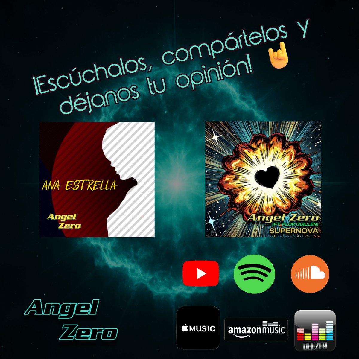 angelzeromx's tweet photo. Ana Estrella y nuestro último single Supernova son temas unidos por una misma historia. ¿Lo sabías?

¡Escúchalos en plataformas a través del link en nuestra bio y déjanos tu opinión!

𝘚𝘰𝘮𝘰𝘴 𝘈𝘯𝘨𝘦𝘭 𝘡𝘦𝘳𝘰

#AngelZero #Indie #IndieRock #Rock #RockEnEspañol #Supernova https://t.co/OZJ0X7aW91