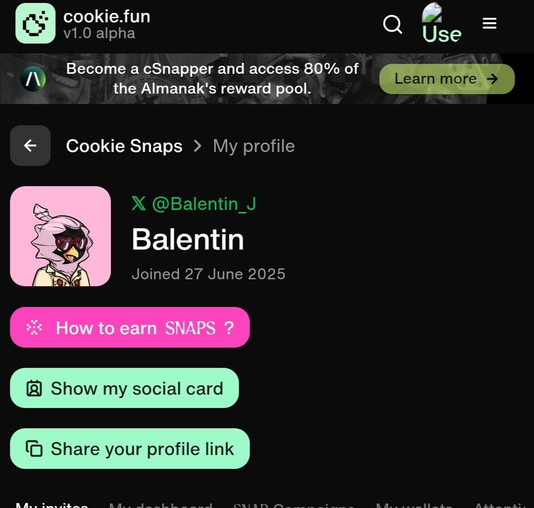 Balentin (@balentin_j) on Twitter photo Now, 2025 is shaping up around InfoFi where information and attention become assets.
At the center of this shift sits Cookie DAO (<a href="/cookiedotfun/">Cookie DAO đȘ</a>).
Not just another airdrop machine, but a living system where your words, attention, and influence crystallize into tradable value. Now, 2025 is shaping up around InfoFi where information and attention become assets.
At the center of this shift sits Cookie DAO (<a href="/cookiedotfun/">Cookie DAO đȘ</a>).
Not just another airdrop machine, but a living system where your words, attention, and influence crystallize into tradable value.