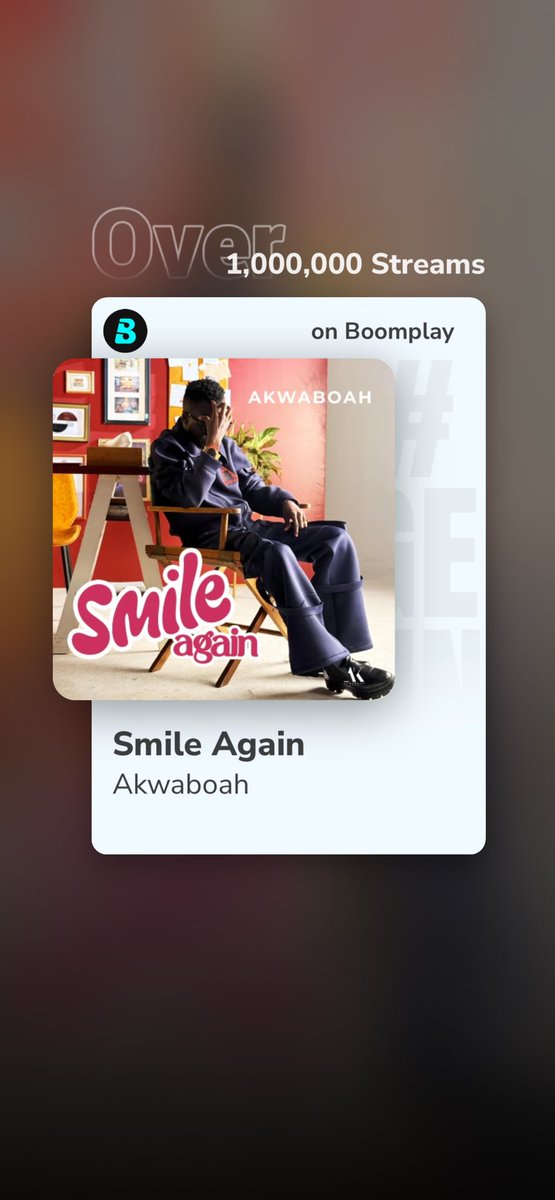 Listen to Smile Again by Akwaboah on Boomplay. boomplay.com/share/music/20…