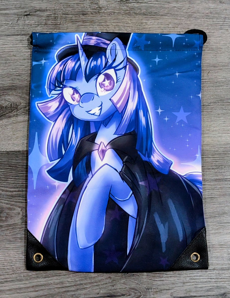 Got some new drawstring bags for Mare Fair! Limited quantities for each ✨💜