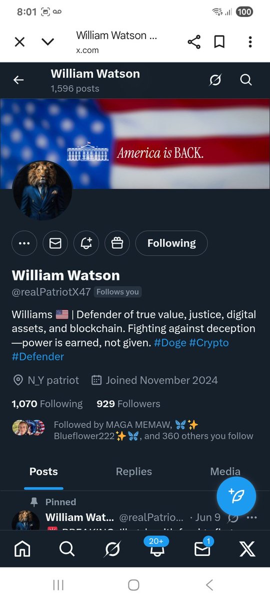 KJW (@hawkesbay69) on Twitter photo Can we please get these patriots some more friends
<a href="/realPatriotX47/">William Watson</a>
<a href="/WKinisky/">WILLIAM KINISKY</a>
F&R ๐ช๐ช๐๐ซถ๐๐ฅ๐ฏ Can we please get these patriots some more friends
<a href="/realPatriotX47/">William Watson</a>
<a href="/WKinisky/">WILLIAM KINISKY</a>
F&R ๐ช๐ช๐๐ซถ๐๐ฅ๐ฏ