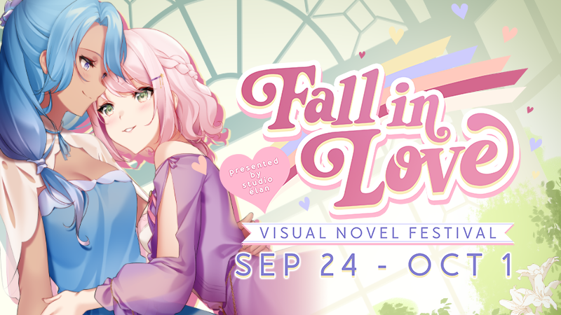 Announcing... Fall in Love Festival, a romance visual novel festival hosted by us! 💖

Join us on Steam from September 24-October 1 with 100+ other VN devs to celebrate the wide world of romance-themed visual novels💕

Are you a streamer? Collab with us: forms.gle/Ebv2QWtnPavMNz…