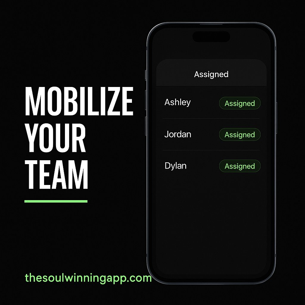 the_swapp's tweet photo. Outreach works best when everyone knows their part. But keeping track of assignments can be messy.

With SWAPP, leaders can:
✅ Assign visits to specific team members
✅ Track who’s gone where in real time
✅ Keep accountability clear and simple
No more confusion. No more missed connections. Just a team on mission—together.
👉 Try it now at https://t.co/h9lfCpTcGW