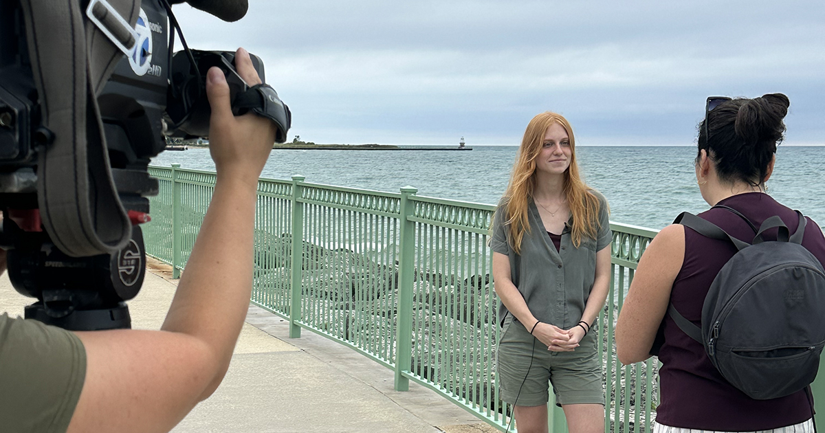 SES grad student Tava Oosterbaan and <a href="/LoyolaChicago/">Loyola University Chicago</a> biology professor Timothy Hoellein recently spoke with <a href="/ABC7Chicago/">ABC 7 Chicago</a> about micro plastics in the Great Lakes. Watch for more in an upcoming special.