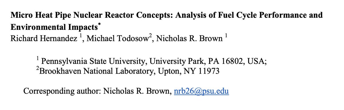 Aazar Jan (@aazjan) on Twitter photo Hey <a href="/isaiah_p_taylor/">Isaiah Taylor - making nuclear reactors</a>, wondering what are your thoughts about this paper?
If the fuel cycle performance is so bad (45M USD HALEU for a 5MWe reactor), are SMRs really the future, or are we just trading off reliability for a much higher resource demand? Hey <a href="/isaiah_p_taylor/">Isaiah Taylor - making nuclear reactors</a>, wondering what are your thoughts about this paper?
If the fuel cycle performance is so bad (45M USD HALEU for a 5MWe reactor), are SMRs really the future, or are we just trading off reliability for a much higher resource demand?