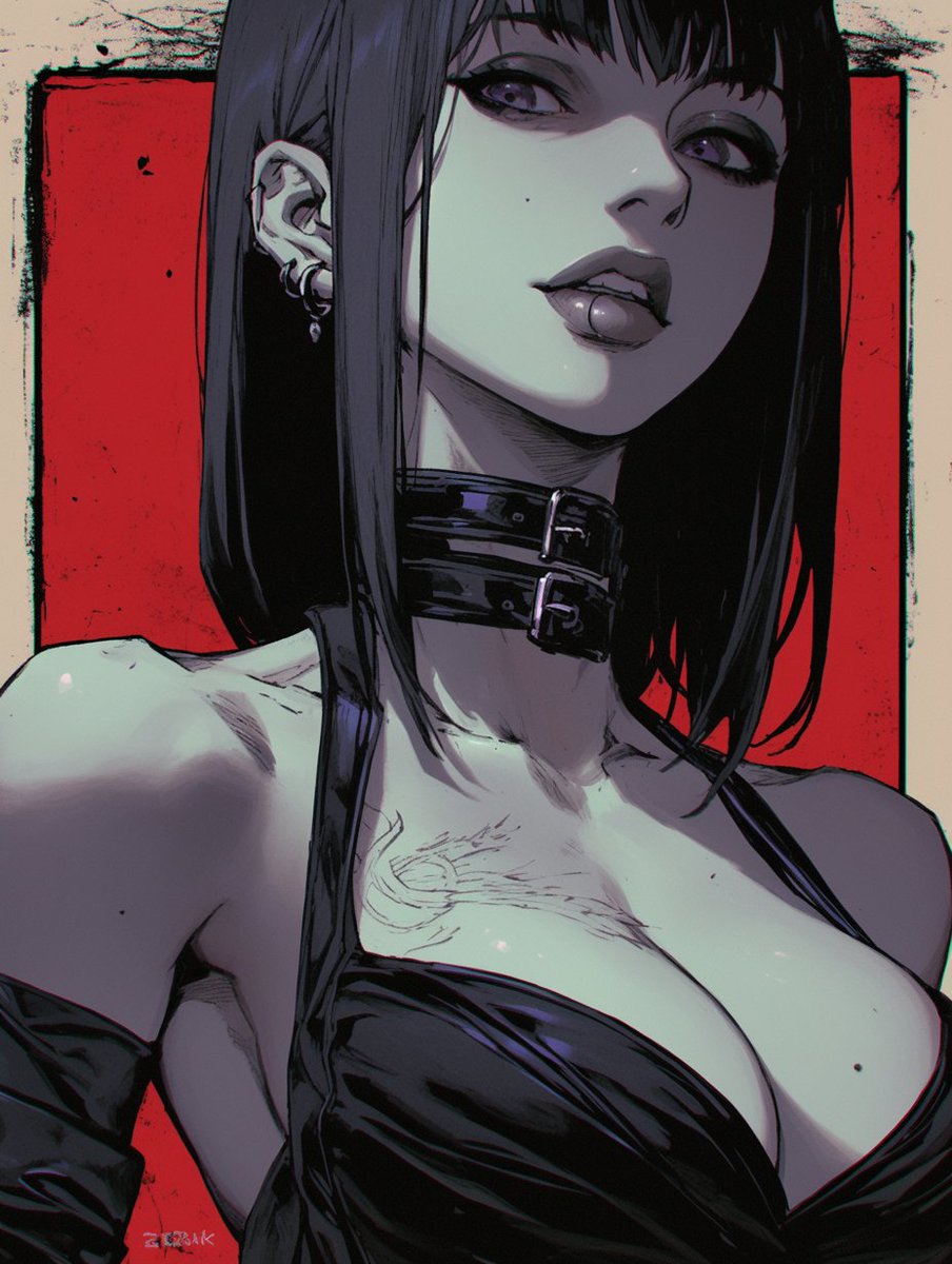 BeevarSnek's tweet image. Gothic Girl #AIArt #AIFanArt #AIGirl