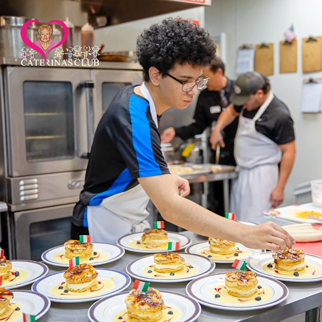 Hospitality Academy in action! 🙌 Our student helped prep desserts at Anaheim White House’s 38th Anniversary dinner. 🍰 Sponsor a child at our Golden Gala Oct. 19 💛 e.givesmart.com/events/JqF/ #GoldenGala2025 #HospitalityAcademy