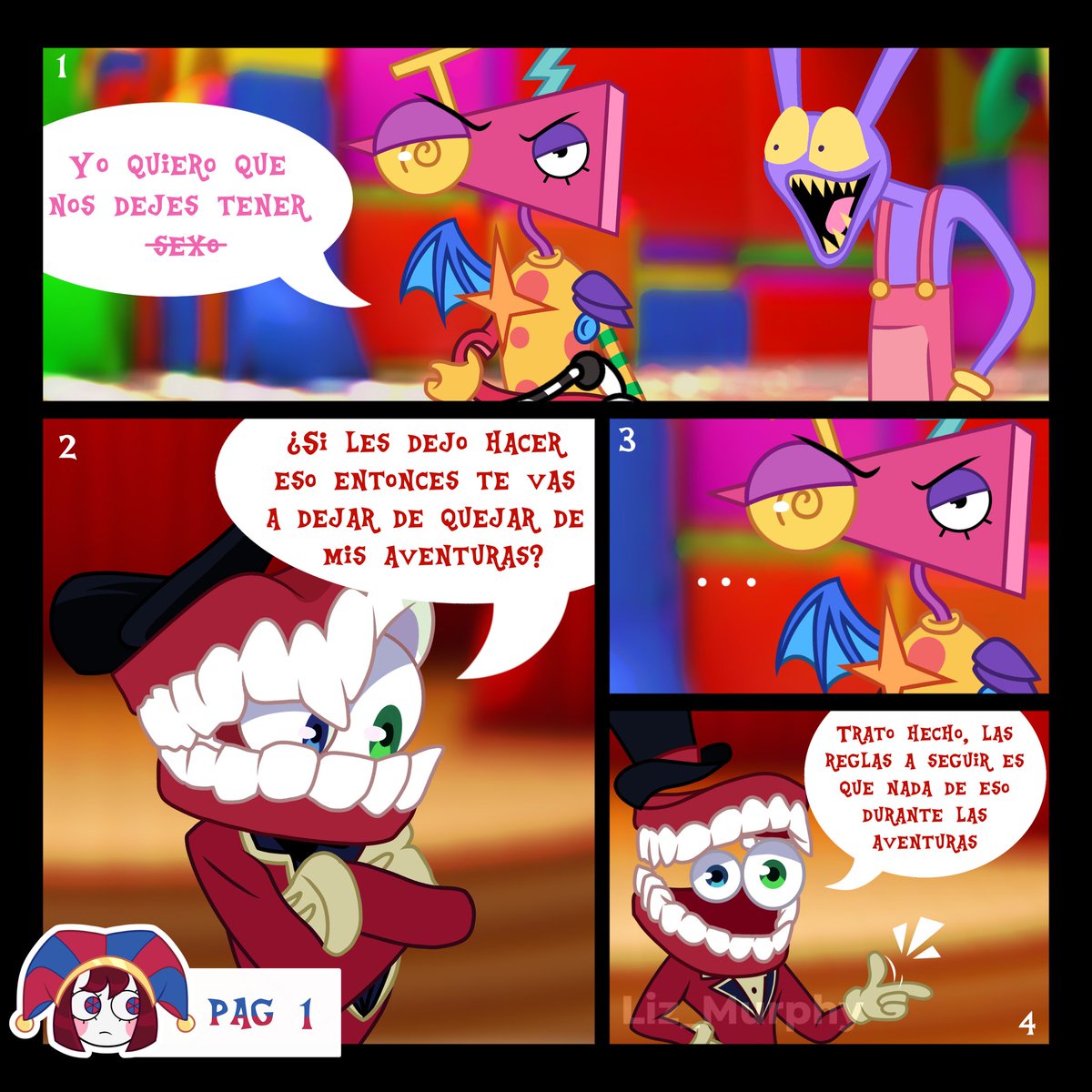 Liz_gimbaz's tweet photo. AU: Circo digital 🎪 
Parte 1 https://t.co/8NJXiaJ68U