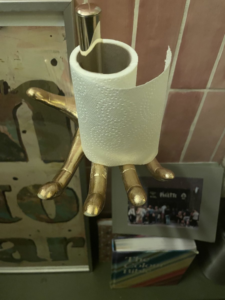 Now this is a toilet roll holder I can get behind… well, not actually behind, you get the gist.