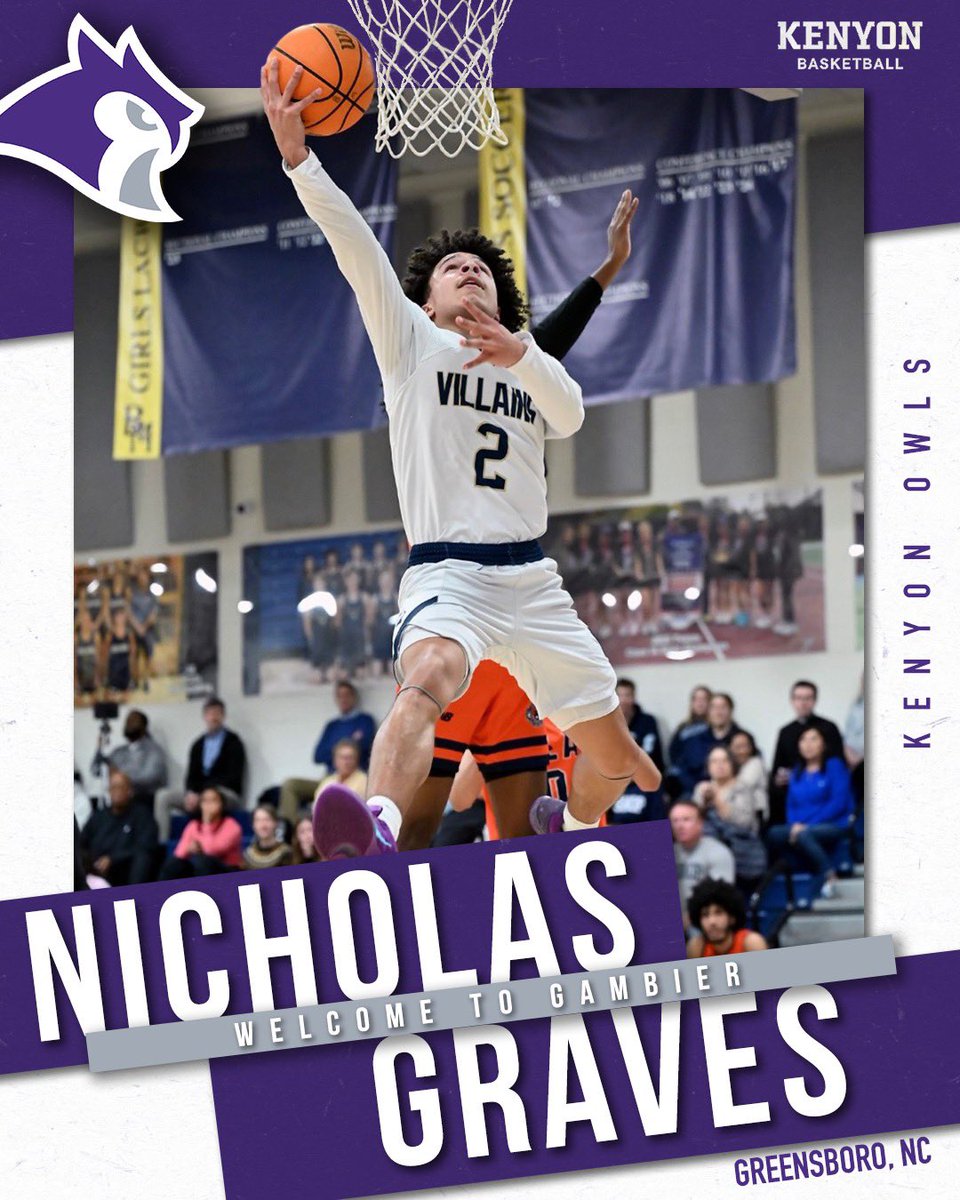 Kenyon Men’s Basketball (@kenyon_mbb) on Twitter photo Introducing the last member of our incoming class. You’re not seeing double, he’s just a twin. Coming to us from Bishop McGuinness, <a href="/ngraves_/">Nicholas Graves</a>! Introducing the last member of our incoming class. You’re not seeing double, he’s just a twin. Coming to us from Bishop McGuinness, <a href="/ngraves_/">Nicholas Graves</a>!