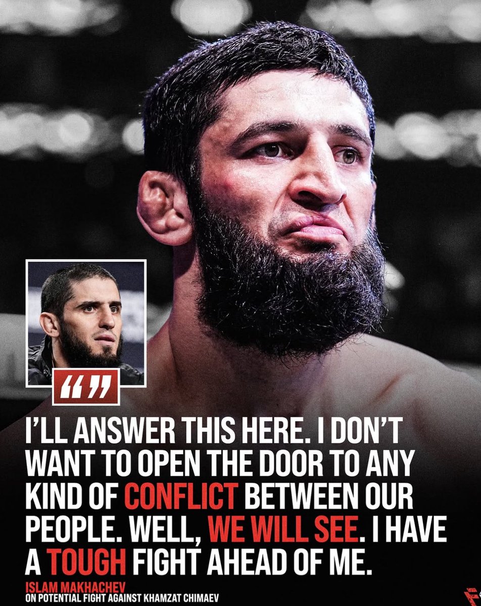 BREAKING: Islam Makhachev has ducked Khamzat Chimaev