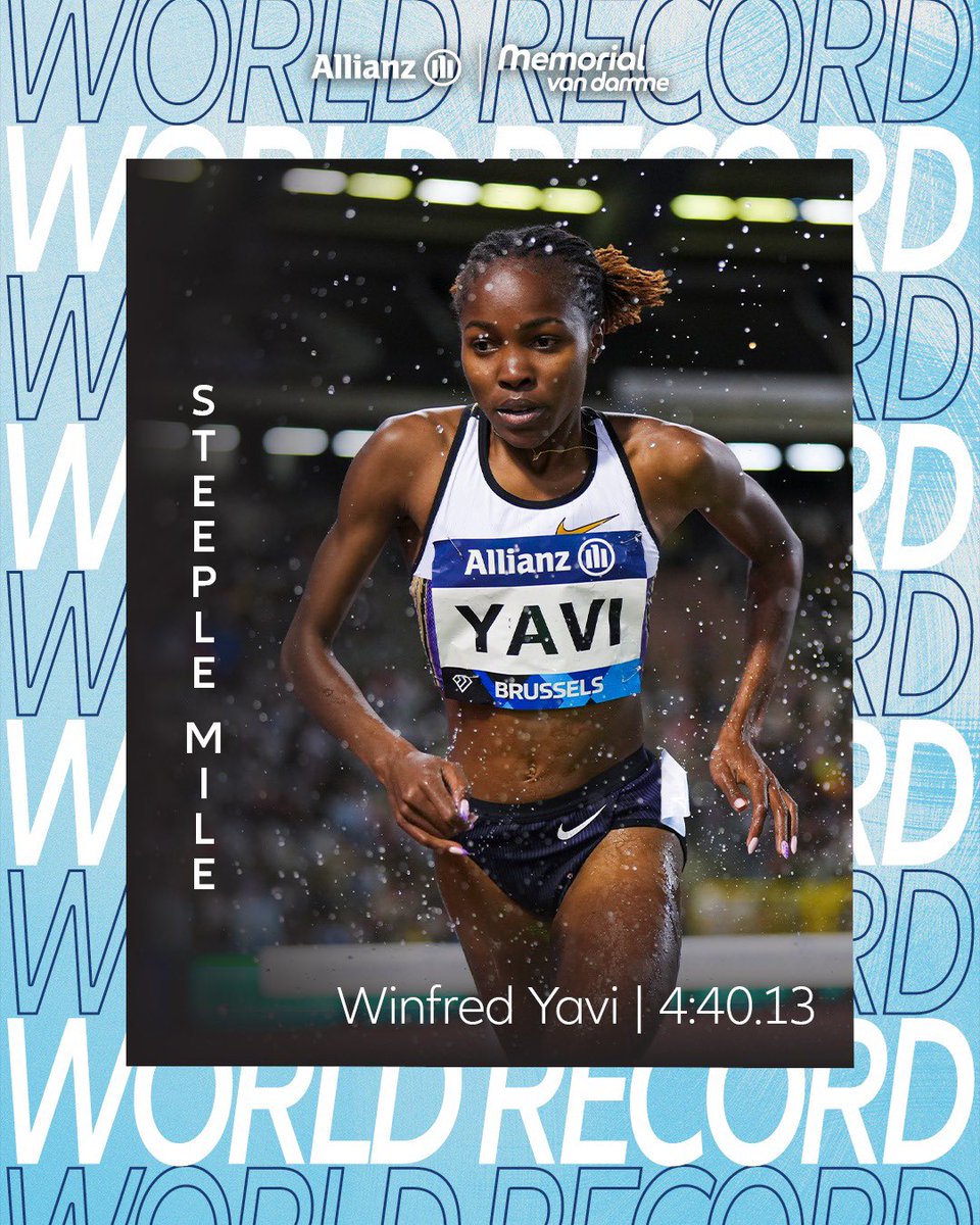 MVDbrussels's tweet image. That’s a 1 Mile Steeplechase World Record for Winfred Yavi ! 🤩💎

#AllianzMemorialvanDamme #GetReadyForTheBest #WandaDiamondLeague #BrusselsDL