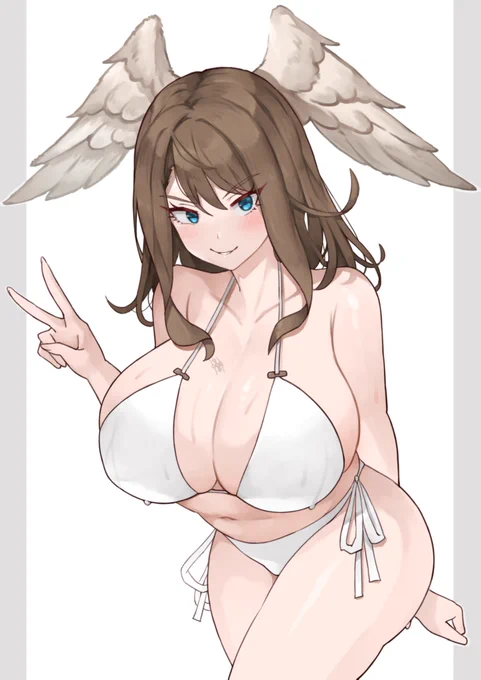 白ビキニ×ユーニ