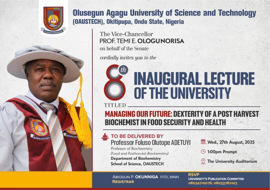 Olusegun Agagu University of Science and Tech tweet media