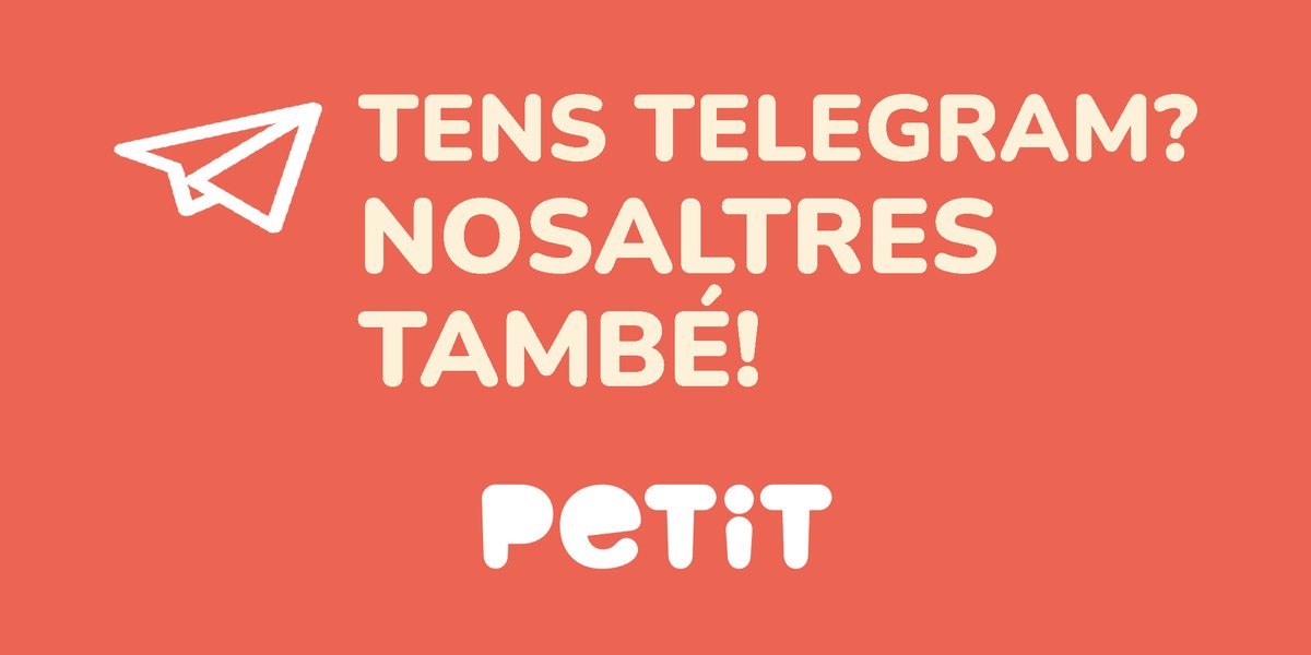 PetitSabadell's tweet photo. 📱Teniu #Telegram? Seguiu el canal del Petit #Sabadell en aquesta xarxa i sigueu els primers en saber tot el que us cal per viure la ciutat #enfamilia! 
⏩ Ens trobeu a https://t.co/TQTFNCWIFM https://t.co/INLSi5hWtY