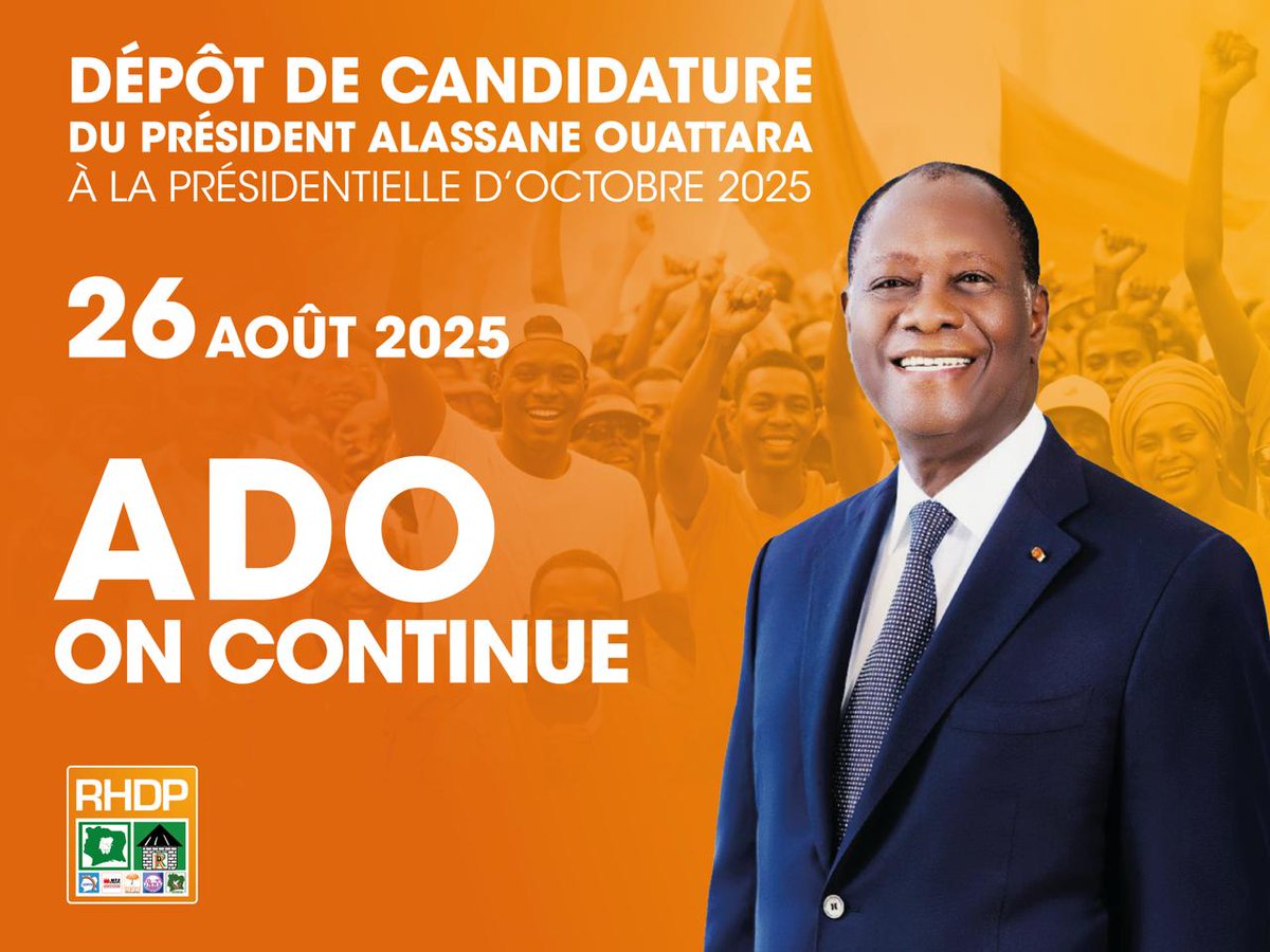 KassimDoumbia13's tweet photo. Le dépôt de candidature le plus attendu de l’histoire est enfin arrivé.☺️
Pas de suspens… c’est bien la Candidature du Président @AOuattara_PRCI 🇨🇮♥️
#RhdpUneForce #OnContinueAvecADO #RhdpUneMachine #CIV225 https://t.co/FkNaWwBbKW