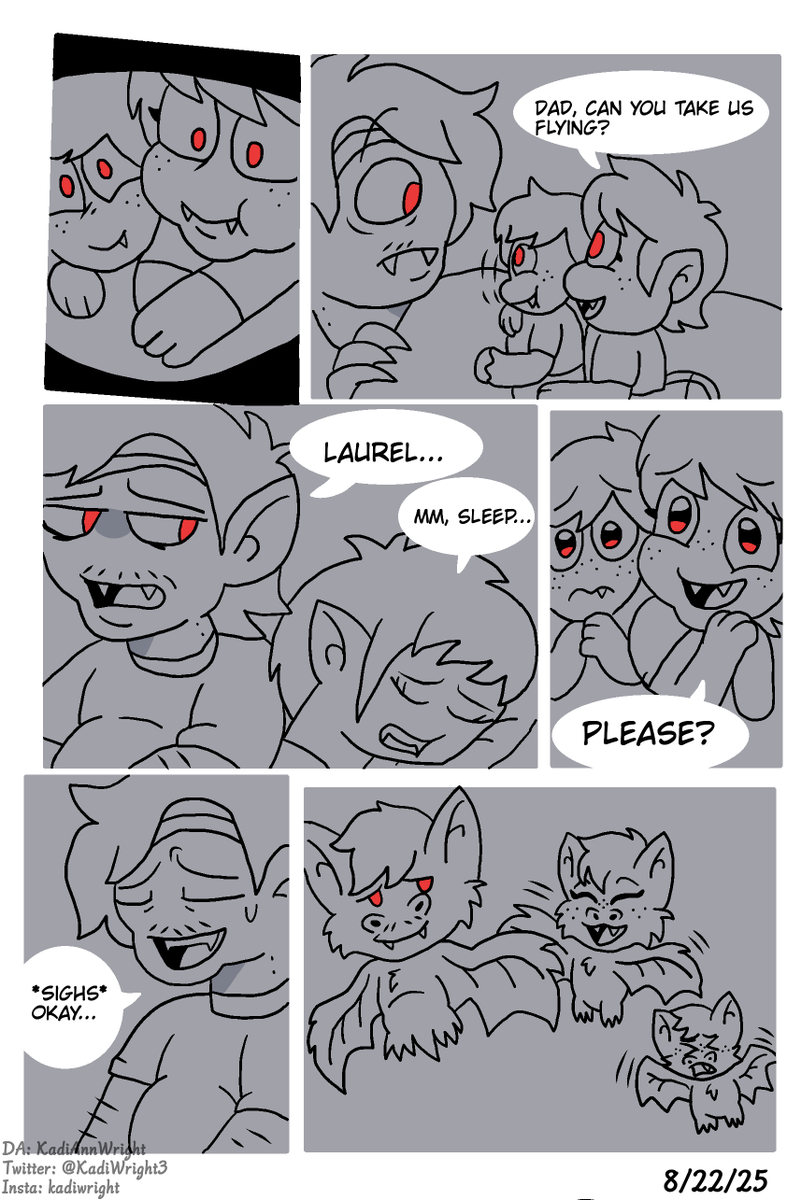 Kadi Wright (@kadiwright3) on Twitter photo The kids wanted their father to take them flying 🦇(Emmy and Leo belong to <a href="/SunBearSophia/">CareBearCountdown4321 🍉</a> ) #eddsworld #eweduardo #ewlaurel #eduarel #nextgen #vampire #comic The kids wanted their father to take them flying 🦇(Emmy and Leo belong to <a href="/SunBearSophia/">CareBearCountdown4321 🍉</a> ) #eddsworld #eweduardo #ewlaurel #eduarel #nextgen #vampire #comic