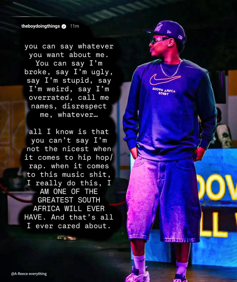 Reece_everythin's tweet image. AM ONE OF THE GREATEST SOUTH AFRICA WILL EVER HAVE. 
(@reece_youngking on IG )