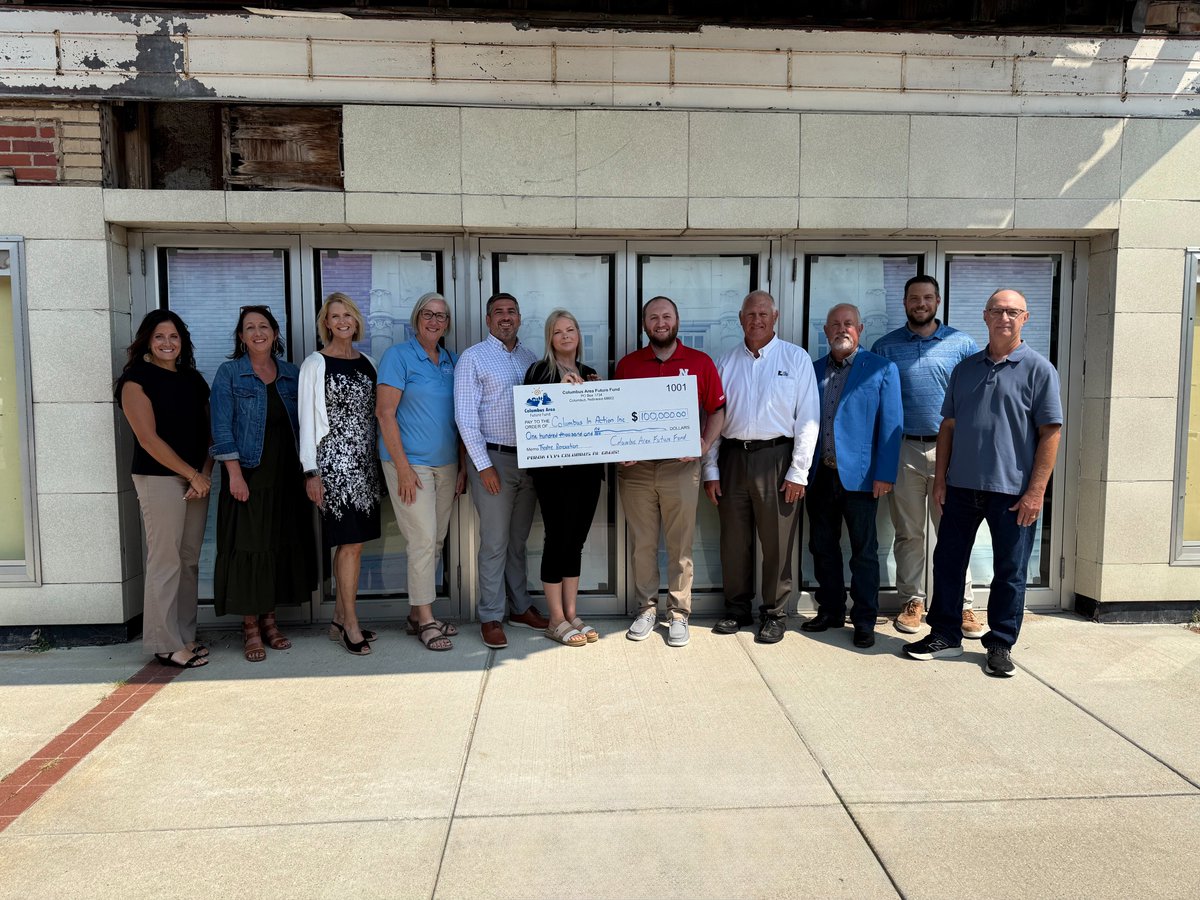 Columbus Area Future Fund recently awarded a multi-year $100,000 grant to Columbus In Action's downtown 13th Street Theatre renovation project which is a symbol of Columbus' historic past and it will bring renewed life inside its historic walls. #investinyourcommunity