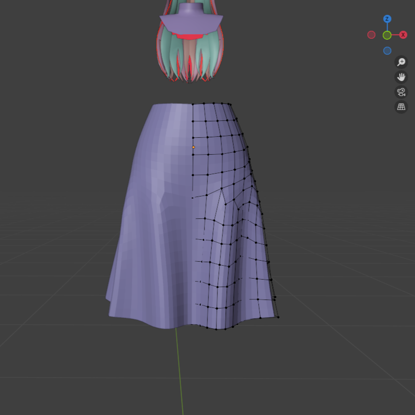 blenderでもマーベラスみたいな布の重力感再現できると聞いて
やってみたけどめっちゃ重くなって２回落ちた
これで合ってるのかな？
リトポもこれでいいのか分からんな～細かいかな～