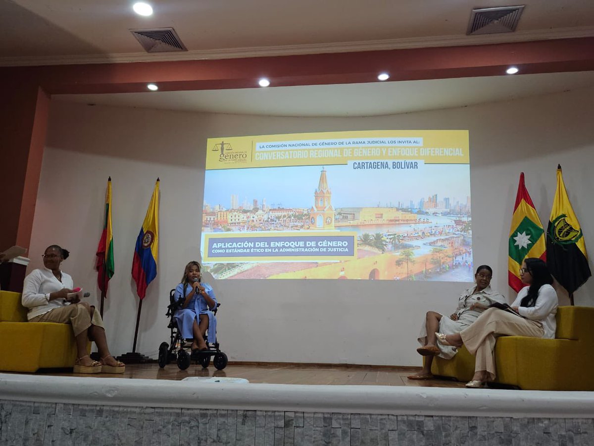 Comisión Nacional de Género de la Rama Judicial (@generoramajud) on Twitter photo #Panel | Participación de la mujer en la resolución de conflictos desde #Cartagena. Las mujeres son agentes clave en la resolución pacífica de conflictos y en la protección de sus comunidades. #Panel | Participación de la mujer en la resolución de conflictos desde #Cartagena. Las mujeres son agentes clave en la resolución pacífica de conflictos y en la protección de sus comunidades.