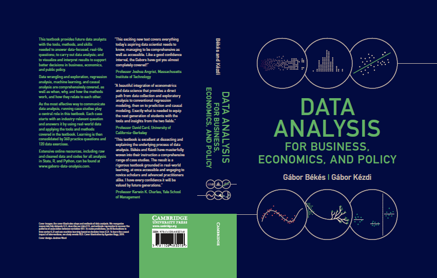 Gabor Bekes (@gaborbekes) on Twitter photo Just a quick reminder if you are set to teach metrics, data analysis, methods, check out <a href="/Gabors_Data/">Gabors Data Analysis</a>.
Undergrad + applied MA. 42 full case studies.
gabors-data-analysis.com/getting-started
* 24 full slides shows
* all data and code in #Python, #Rstats, and <a href="/Stata/">Stata</a>
github.com/gabors-data-an… Just a quick reminder if you are set to teach metrics, data analysis, methods, check out <a href="/Gabors_Data/">Gabors Data Analysis</a>.
Undergrad + applied MA. 42 full case studies.
gabors-data-analysis.com/getting-started
* 24 full slides shows
* all data and code in #Python, #Rstats, and <a href="/Stata/">Stata</a>
github.com/gabors-data-an…
