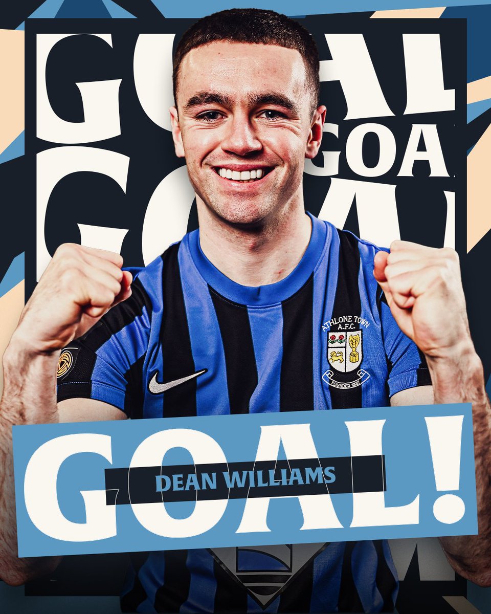 AthloneTownAFC's tweet image. 79' GOAL ATHLONE!

Substitute Dean Williams gets us back into the game

2-1