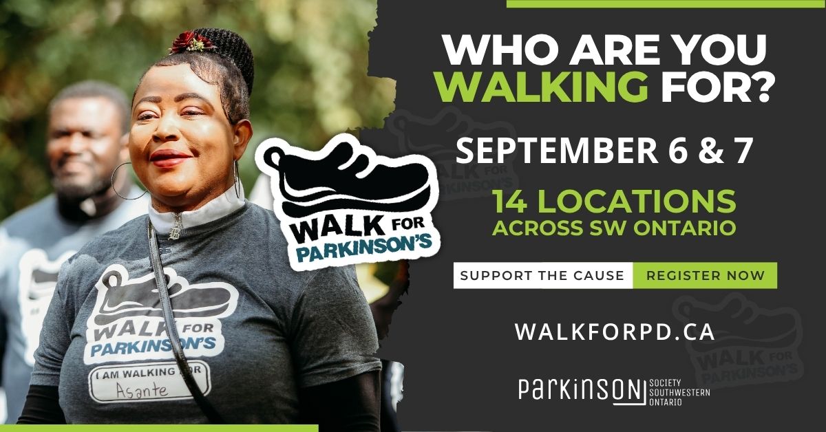 Who will YOU walk for? 

<a href="/ParkinsonSWO/">ParkinsonSWO</a> Walk For Parkinson's returns to Waterloo Region Saturday, September 6th at Kiwanis Park. 👟 

Register to walk today here: bit.ly/45Bw6ZQ