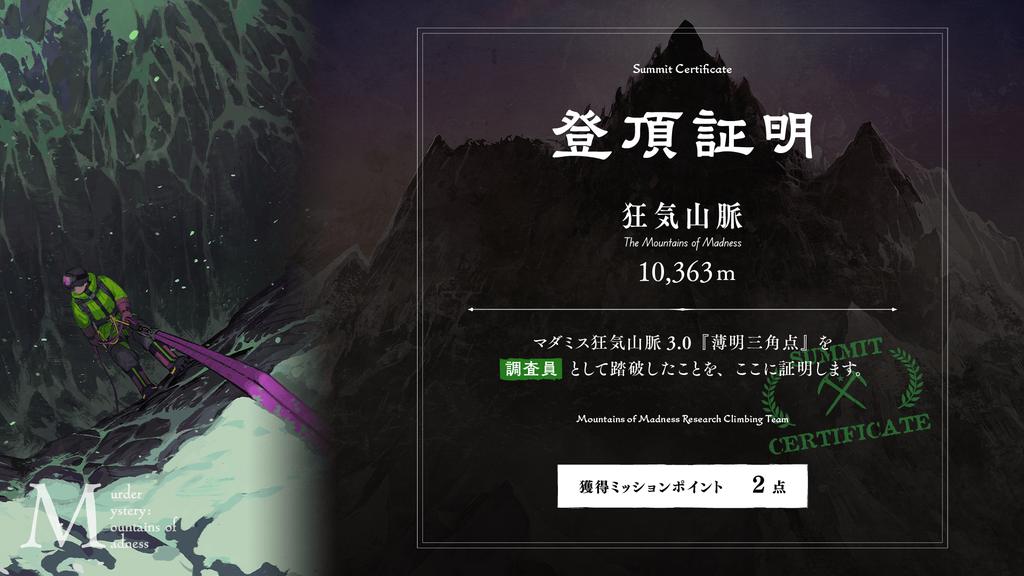 マダミスをね
マダミスを
3夜連続やってさ
やってさ

やってさ………………………………