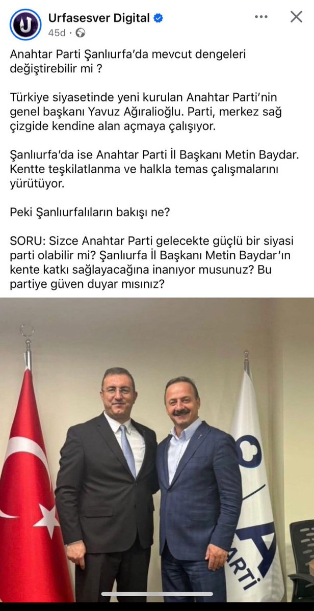 Musa Altun (@musaaltun6334) on Twitter photo Ülkede Yavuz AĞIRALİOĞLU Başkanımız,Şanlıurfa'da Metin BAYDAR Başkanımızın gülen yüzü ve dürüst asil siyasetiyle Allahın izniyle kar taneleri misali çığ gibi her gün büyüyoruz.
<a href="/anahtarparti/">Anahtar Parti</a>
<a href="/yavuzagiraliog/">Yavuz Ağıralioğlu</a>
<a href="/lutfuceliktas/">Lütfü ÇELİKTAŞ</a>
<a href="/Aparti63/">Anahtar Parti Şanlıurfa İl Başkanlığı</a>
<a href="/metinbaydar63/">Metin BAYDAR</a>
<a href="/avukatayhanerel/">Ayhan EREL</a>
<a href="/OzcanGngr/">Özcan Güngör</a> Ülkede Yavuz AĞIRALİOĞLU Başkanımız,Şanlıurfa'da Metin BAYDAR Başkanımızın gülen yüzü ve dürüst asil siyasetiyle Allahın izniyle kar taneleri misali çığ gibi her gün büyüyoruz.
<a href="/anahtarparti/">Anahtar Parti</a>
<a href="/yavuzagiraliog/">Yavuz Ağıralioğlu</a>
<a href="/lutfuceliktas/">Lütfü ÇELİKTAŞ</a>
<a href="/Aparti63/">Anahtar Parti Şanlıurfa İl Başkanlığı</a>
<a href="/metinbaydar63/">Metin BAYDAR</a>
<a href="/avukatayhanerel/">Ayhan EREL</a>
<a href="/OzcanGngr/">Özcan Güngör</a>