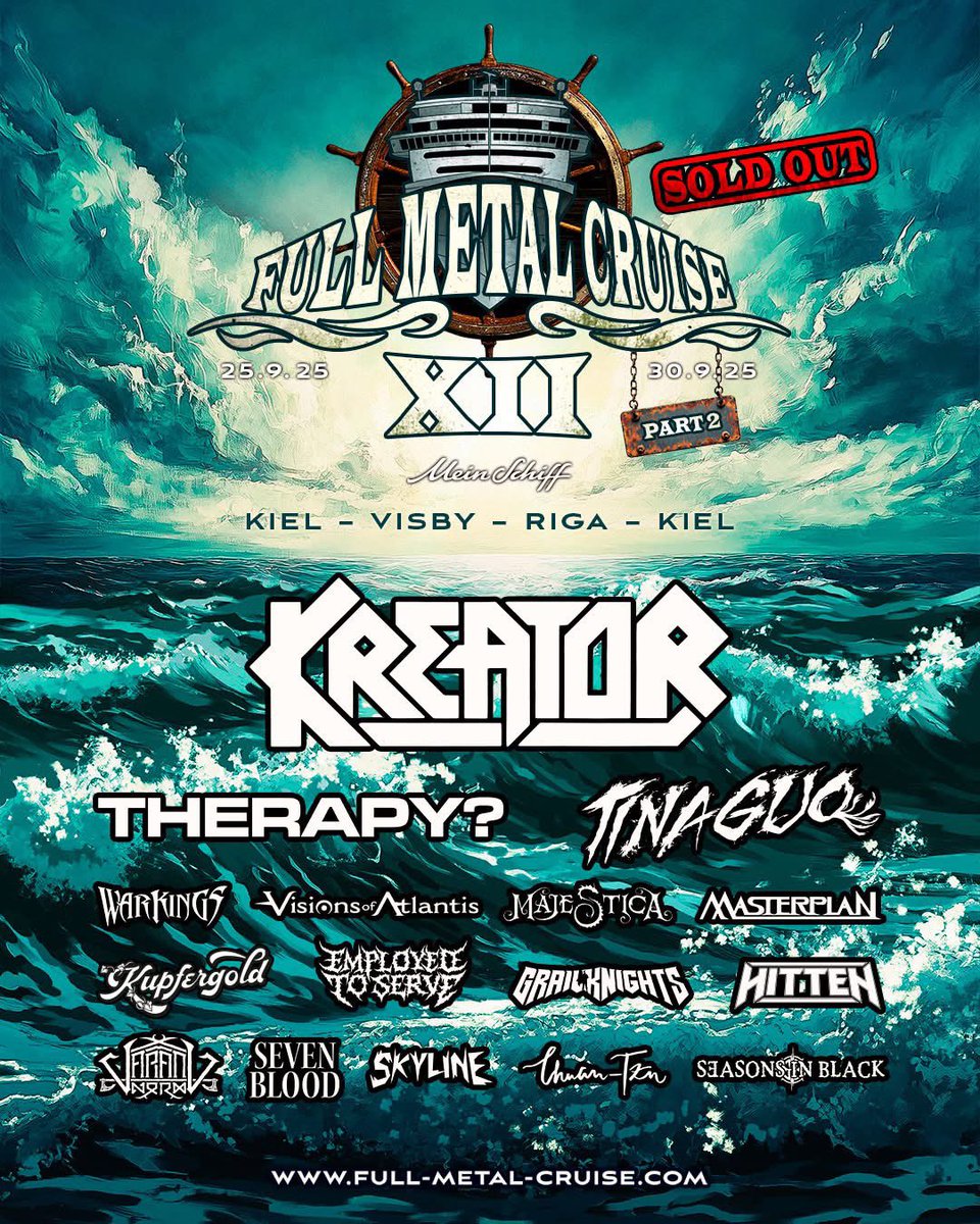 Looking forward to playing drums with <a href="/Tinaguo/">Tina Guo</a> on the <a href="/FullMetalCruise/">Full Metal Cruise</a> part 1 &amp; 2 in Germany in Sept!  🤘🏻🤘🏻