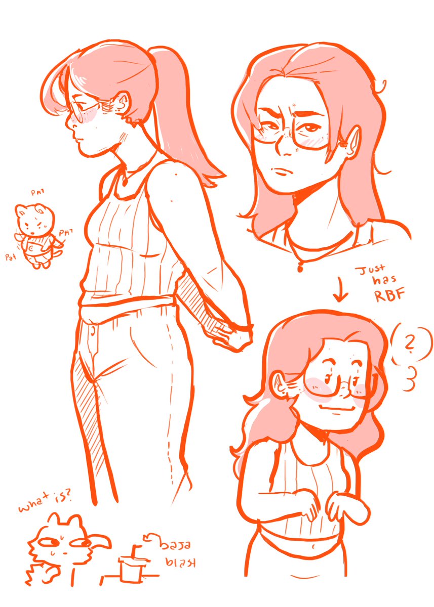 Some self portraits I did for warm ups